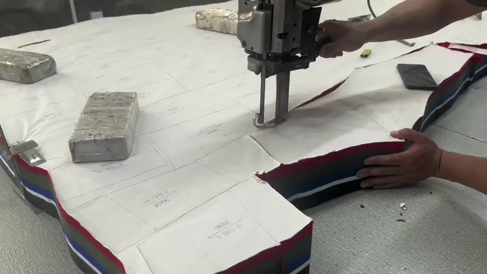 Cutting room — fabric spreading and cutting