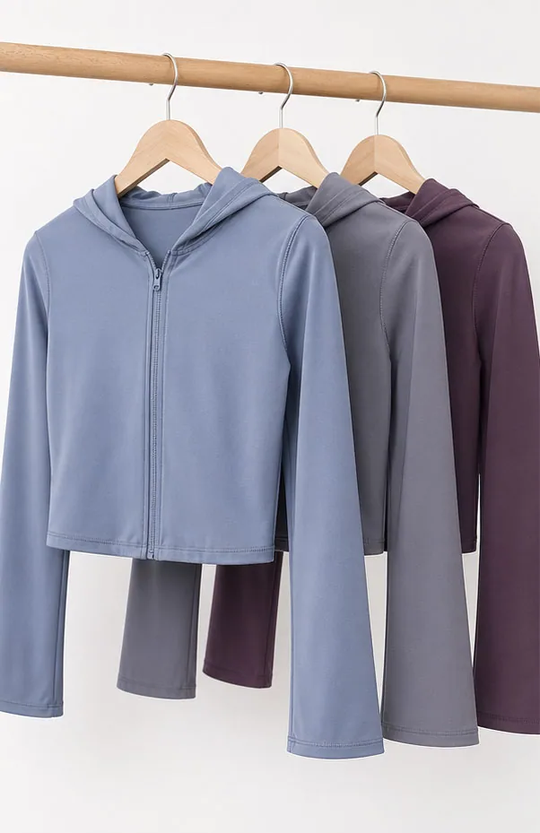 Cropped Zip Hoodie