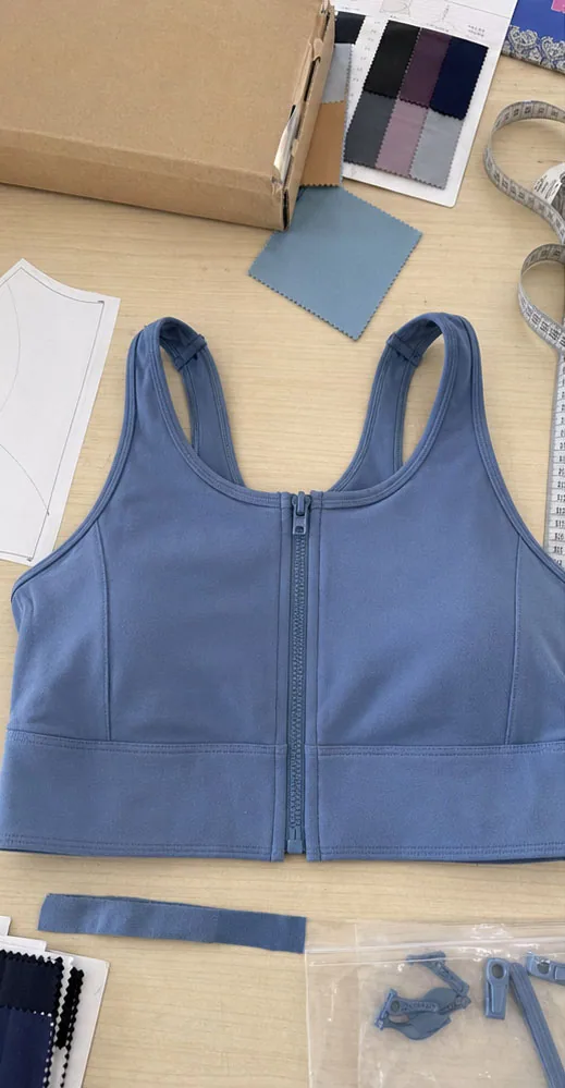High Impact Zip Sports Bra